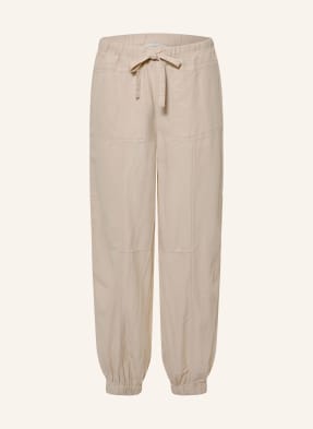 Opus Pants Kalhoty Mucia V Joggingovém Stylu béžová
