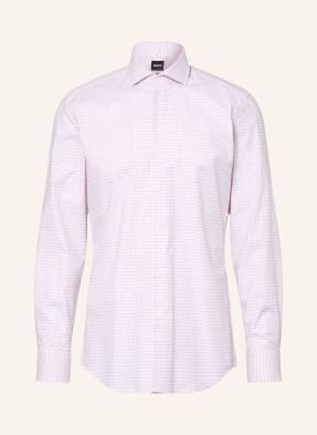Boss Košile Hank Slim Fit bílá / světle růžová / tmavě červená
