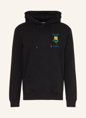 Scotch & Soda Mikina S Kapucí černá / žlutá / zelená