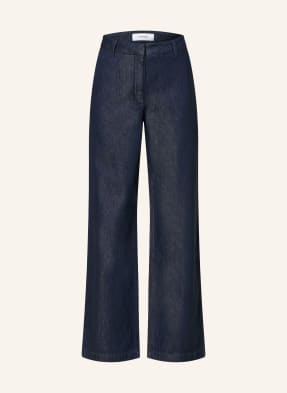 Comma Wide Leg Jeans blau