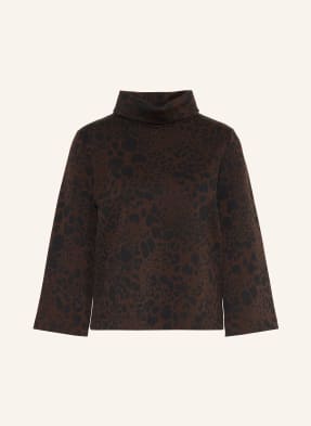 S.Oliver Black Label Mikiny tmavě hnědá / černá