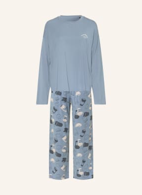 Schiesser Schlafanzug Casual Fashion blau