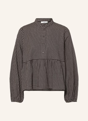 Marc O'polo Denim Flanelová Košilová Halenka světle hnědá / tmavě hnědá / černá