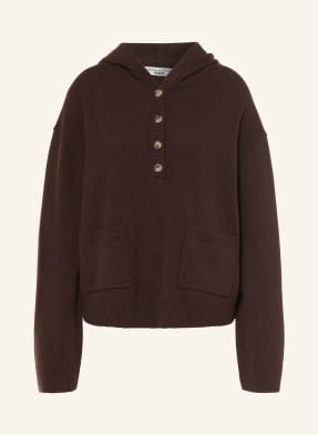 Marc O'polo Denim Pletená Mikina S Kapucí tmavě červená