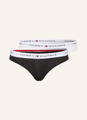 Tommy Hilfiger Balení 2 Ks Kalhotek černá / bílá