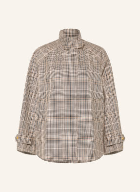 Tommy Hilfiger Kabát černošedá / hnědá / černá