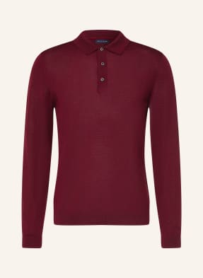 Tommy Hilfiger Pletená Polokošile tmavě červená