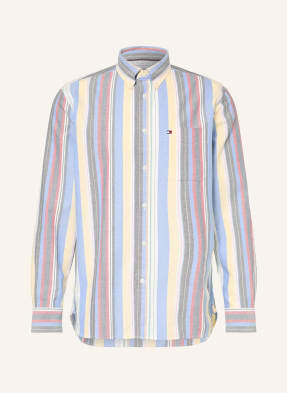 Tommy Hilfiger Oxfordská Košile Classic Fit tmavě modrá / světle červená / tmavě žlutá