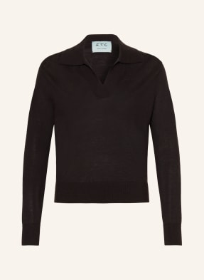 Ftc Cashmere Pletená Polokošile S Kašmírem černá