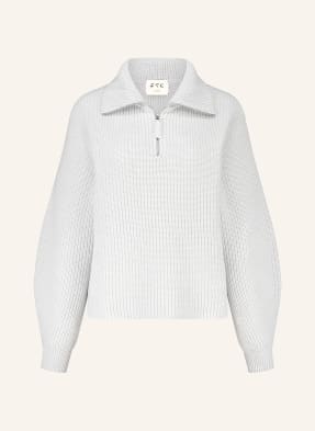 Ftc Cashmere Kašmírový Svetr Troyer světle šedá