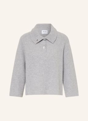 Ftc Cashmere Kašmírový Svetr Troyer světle šedá