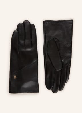 Tommy Hilfiger Lederhandschuhe schwarz