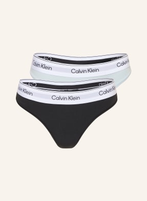 Calvin Klein 2er-Pack Strings Icon Cotton Modal blau
