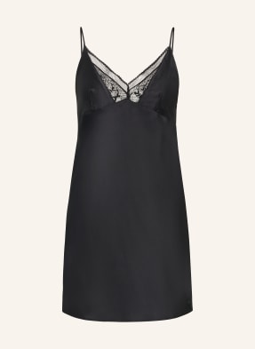 Calvin Klein Saténové Negližé černá