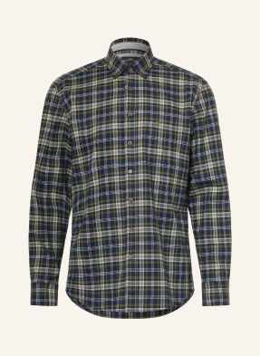 Fynch-Hatton Košile Regular Fit tmavě modrá / krémová / světle zelená