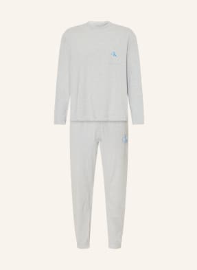 Calvin Klein Schlafanzug Monogram grau