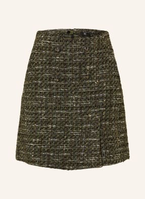 Riani Bouclé Sukně olivová / velbloudí / černá