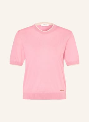 Versace Úpletové Tričko růžová / krémová