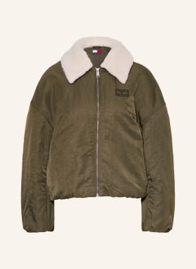 Tommy Jeans Blouson Mit Abnehmbarem Kragen gruen