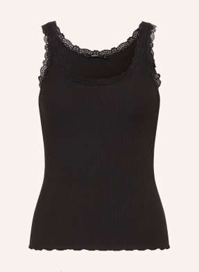 Only Top Mit Spitze schwarz