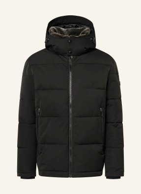Strellson Steppjacke Arcola Mit Abnehmbarem Kunstfell schwarz