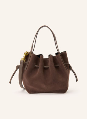 Yuzefi Beuteltasche Scallop Mini braun