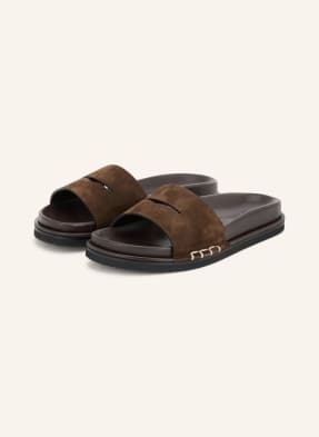 Jw Anderson Pantofle tmavě hnědá