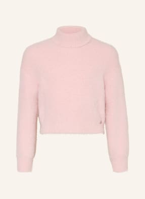 Guess Rollkragenpullover Mit Pailletten rosa