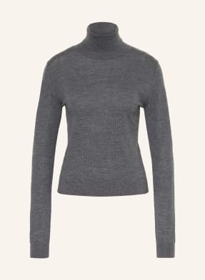 Mrs & Hugs Rollkragenpullover Aus Merinowolle grau