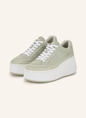 Chloé Sneakersy S Platformou Nama 38a light eucalyptus