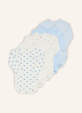 Petit Bateau Balení 2 Ks Zavinovacích Body modrá / tmavě modrá / bílá