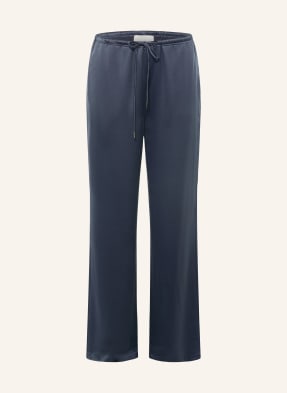 Juvia Marlenehose Florens Aus Satin blau