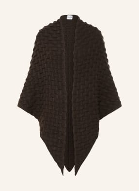 Kujten Kašmírové Pončo Matelina tmavě hnědá