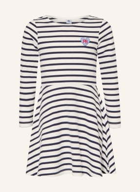 Petit Bateau Šaty bílá / červená / tmavě modrá