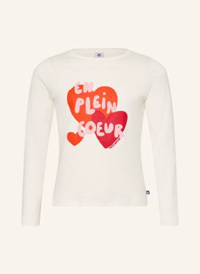 Petit Bateau Tričko S Dlouhým Rukávem režná / tmavě červená / červená