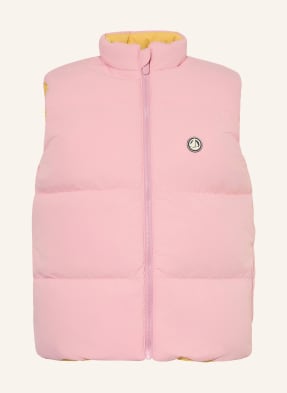 Petit Bateau Prošívaná Oboustranná Vesta růžová / žlutá