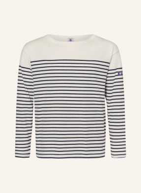 Petit Bateau Tričko S Dlouhým Rukávem tmavě modrá / bílá