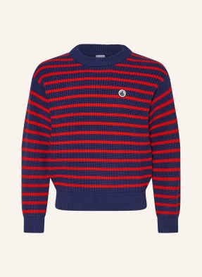 Petit Bateau Svetry tmavě modrá / červená