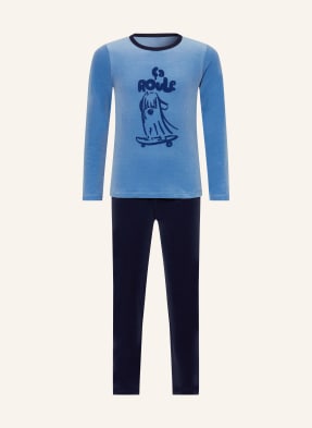Petit Bateau Pyžamo modrá / tmavě modrá