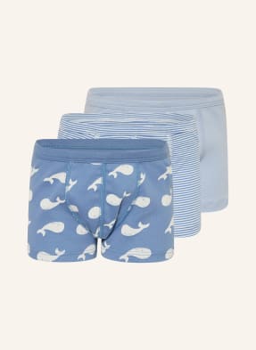 Petit Bateau Balení 3 Ks Boxerek tmavě modrá / černošedá / bílá