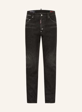 dsquared2 Džíny V Rozthaném Stylu, Extra Úzký Střih 900 black