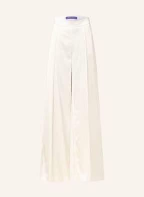 Ralph Lauren Collection Saténové Marlene Kalhoty Od Značky Marlene krémová