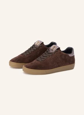 Högl Sneakersy tmavě hnědá / zlatá / starorůžová