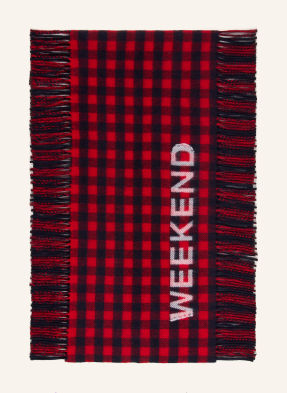 Weekend Max Mara Šála Filovia tmavě modrá / červená / bílá