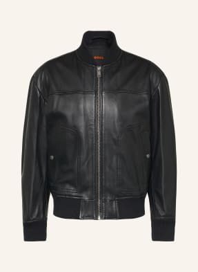 Boss Lederblouson Jokans schwarz
