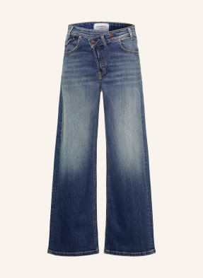 Cambio Wide Leg Jeans Baggy Asymmetrical blau