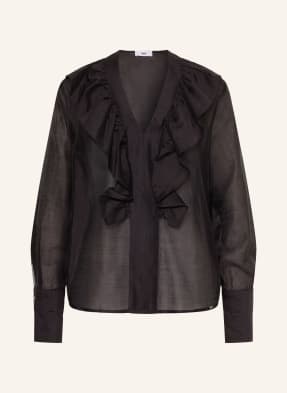Cinque Blusenshirt Cipiera Mit Rüschen schwarz