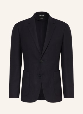 Zegna Sako Drop 7 Extra Slim Fit tmavě modrá
