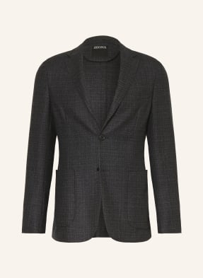 Zegna Sako Drop 7 Extra Slim Fit tmavě šedá / světle šedá / šedá