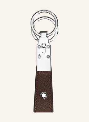 Montblanc Přívěsek Na Klíče Sartorial tmavě hnědá / stříbrná